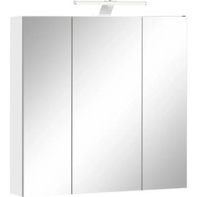 Abbildung von Schildmeyer Spiegelschrank Lagona Breite 70 cm, 3 türig, LED Beleuchtung, Schalter /Steckdosenbox