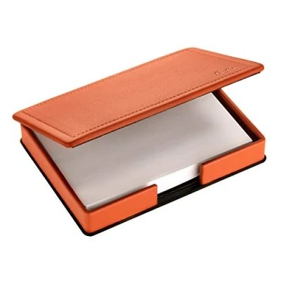 Abbildung von Läufer 39418 Scala Zettelkasten, naturgenarbtes Rindsleder, cognac, Handgefertigt aus Echtleder in Deutschland, Zettelbox Leder