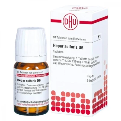 Abbildung von Hepar sulfuris D6 Tabletten 80 St