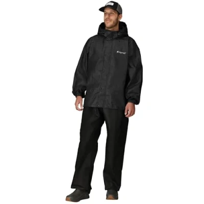 Abbildung von FROGG TOGGS Herren Classic All Sport Waterproof Breathable Rain Suit Regenbekleidung, Realtree Fishing Schwarz, X Large