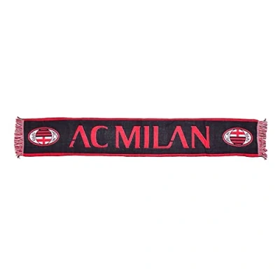 Abbildung von AC Milan Unisex Offizieller Jacquard Schal Mailand, schwarz/rot, Einheitsgröße, MIL 2257