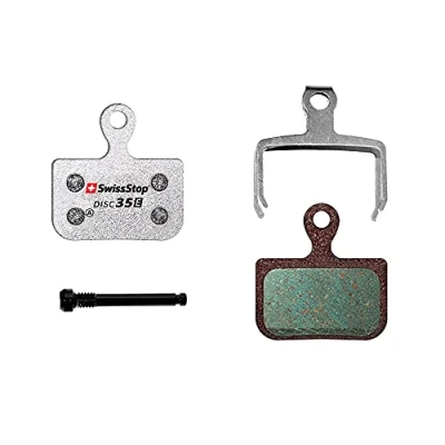 Abbildung von SwissStop Disc E Fahrrad Scheibenbeläge Modell D35 für Sram eTap AXS und Avid Elixir Bremssättel, Silber, TU EU