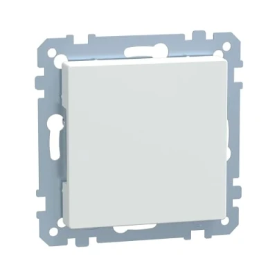 Abbildung von Schneider Electric Merten 391619 Blindabdeckung, polarweiß glänzend, System M, 1x Made in Germany
