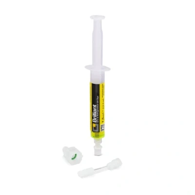 Abbildung von ERRECOM Brilliant 7,5 ml, UV Fluoreszenz Tracer zum Aufspüren Kältemittellecks von Klimaanlagen und Kühlsystemen, 5/16 SAE Adapter (für R410a, R32)