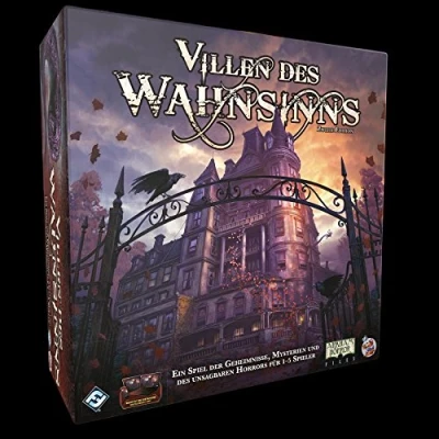 Abbildung von Fantasy Flight Games, Villen des Wahnsinns 2. Edition, Grundspiel, Expertenspiel, Dungeon Crawler, 1 5 Spieler, Ab 14+ Jahren, 120+ Minuten, Deutsch, Mehrfarbig, Bunt
