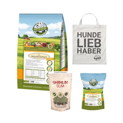 Abbildung von Bellfor Futterset Freiland Schmaus für übergewichtige, mittelgroße Hunde 2,720 g