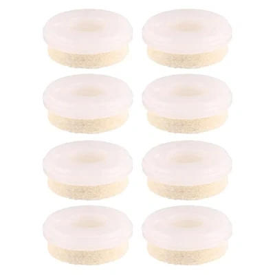 Abbildung von Wagner QuickClick® Filzgleiter Möbelgleiter für TENO System unterer Abschluss 8er Set Ø 25 mm austauschbar ersetzbar aus Wollfilz Soft Möbelbein 30 Made in DE 15825908