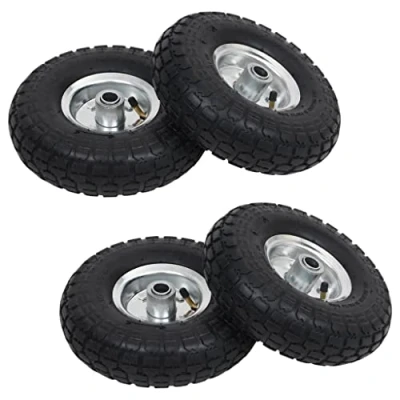 Abbildung von vidaXL Rollwagen Sackkarrenräder 4 Stk. Gummi 4,10 / 3,50 (260x83), (4 St)