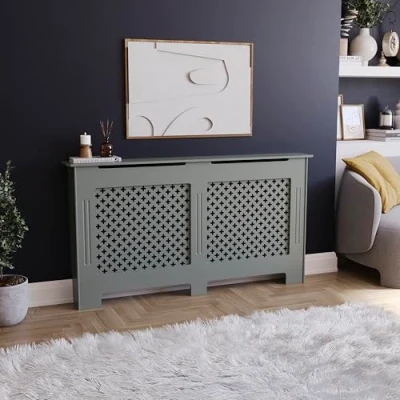 Abbildung von Vida Designs Kommoden &amp; Sideboards, Mitteldichte Holzfaserplatte, Grau, Groß