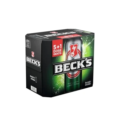 Abbildung von BECK&#039;S Pils Dosenbier, 5+1 gratis Dosen Set, EINWEG (5+1 x 0.5 l), Bier