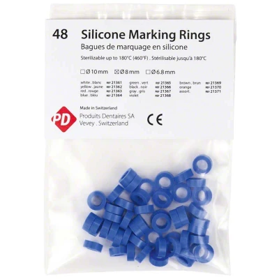 Abbildung von PD Silikone Ringe blau 8mm 48