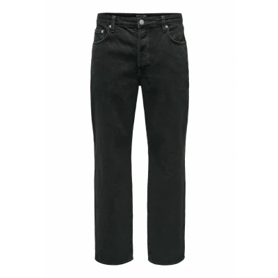 Abbildung von Only &amp; Sons Jeans Relaxed Fit, Herren, Größe: 32x34, Washed black