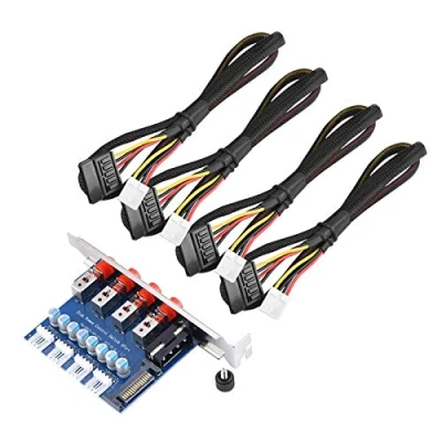 Abbildung von Hopcd HDD Drive Power Switch Modul, Control Schalter/Festplattenauswahl SATA Switcher für Destop PC Computer, 4 x Festplatten Steuerschalter