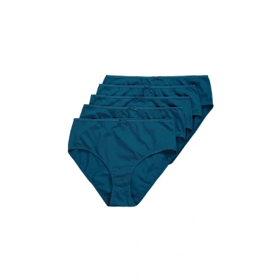 Abbildung von Ulla Popken 5 PACK Slip, Damen, Größe: 58/60, Dark teal
