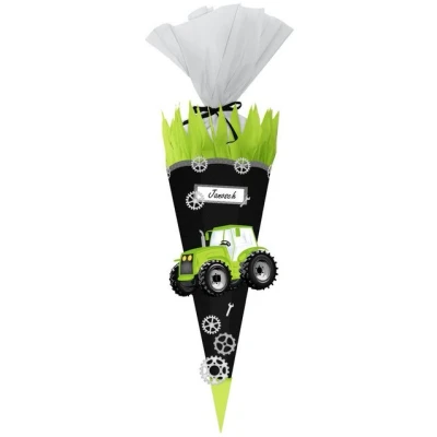 Abbildung von URSUS Bastelnaturmaterial Schultüten Bastelset Easy Line Traktor 68cm