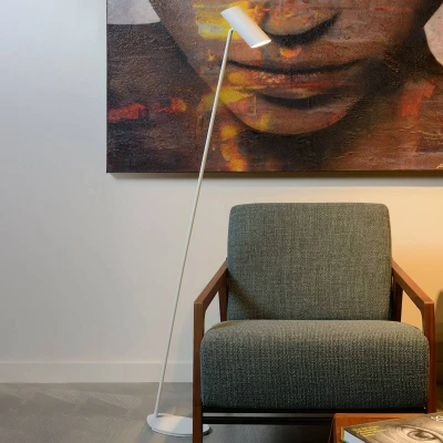 Abbildung von LUCIDE HESTER Stehlampe Mit Leselampe 1xGU10 Weiß