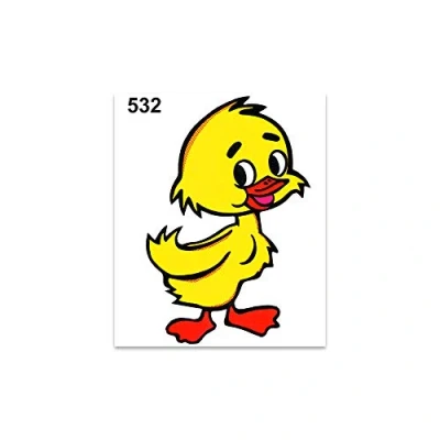 Abbildung von 4R Quattroerre.it 532 Sticker Aufkleber Ente, 10 x 12 cm