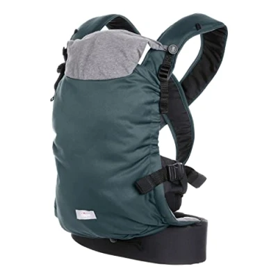 Abbildung von Chicco Skin Fit, ergonomische Babytrage, ideal für Babys von 0 Monaten bis 9 kg, verstellbar, sicher Hüften, mit gepolsterten Kreuzgurten, Bauchgurt, Kapuze