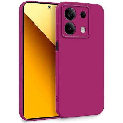 Abbildung von MyGadget Hülle für Xiaomi Redmi Note 13 5G Zweilagige Handyhülle mit Kameraschutz Cover Innenfutter &amp; Silikon außen Wein Rot