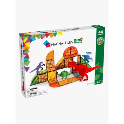 Abbildung von MagnaTiles Dino World Baukasten 40 Teile
