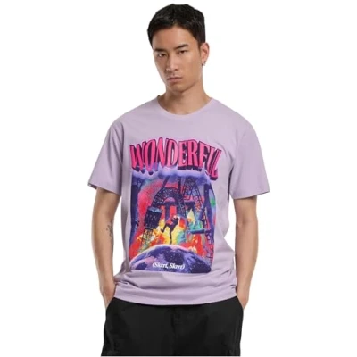 Abbildung von Mister TEE Wonderful Tshirt print, Herren, Größe: Large, Lilac