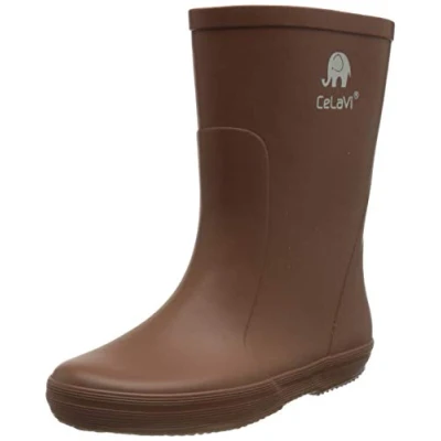 Abbildung von CELAVI Basic Wellies Solid Gummistiefel, Brown, 28 EU