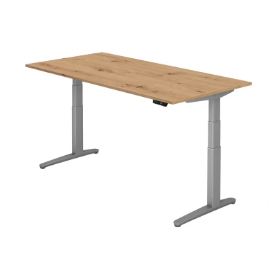 Abbildung von Hammerbacher Schreibtisch XBHM2E Asteiche/Silber