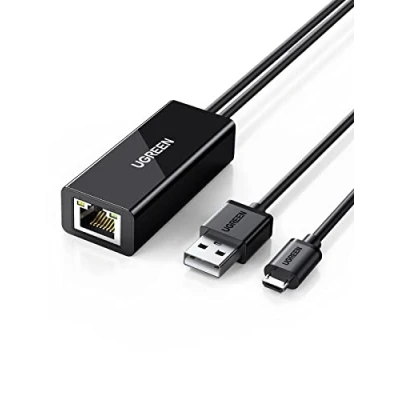 Abbildung von UGREEN 100Mbps Netzwerkadapter für Chromecast 1m Adapter Splitter schwarz Netzwerk