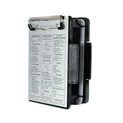 Abbildung von MYGOFLIGHT Universal Mini Leder Folio C EFB Pilot Knieboard und Klemmbrett passend für Apple iPad 1, 2, 3, 4, 5, 6 alle Anderen 7 8 Zoll Tablets