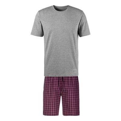Abbildung von AUTHENTIC LE JOGGER Shorty, (2 tlg., 1 Stück), mit karierter Webhose