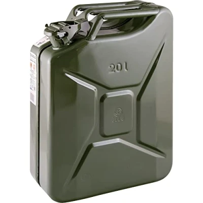 Abbildung von Benzinkanister Kraftstoffkanister Metall 20 Liter Kanister für Benzin und Diesel GRÜN ral 6003