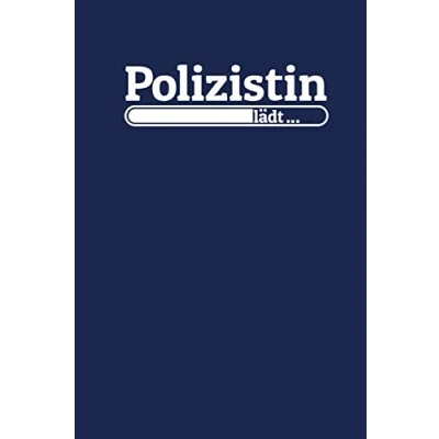 Abbildung von Polizistin lädt: Notizen gepunktet, liniertes Notizbuch für Notizen, Erinnerungen, Daten Polizisten in Ausbildung / Studium