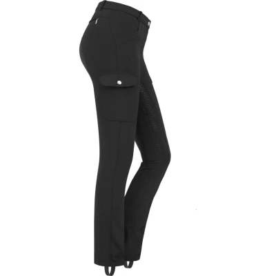 Abbildung von ELT Jodhpur Reithose Micro Cargo Silikon Schwarz 38