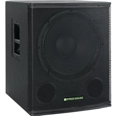 Abbildung von Pronomic SA 18 SUB Aktiv Subwoofer 1x 18&quot; Speaker mit Bassreflex Öffnungen 600 Watt Spitzenleistung max. SPL: 126 dB 35mm Flansch schwarz