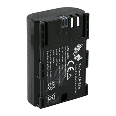 Abbildung von SK Akku Ersatz für Canon LP E6N // 2040mAh E6 E6NH EOS R R5 R6 R7 5D Mark II III IV 5DS 6D 7D 60D 70D 80D 90D XC10 XC15