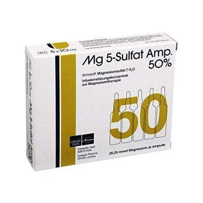 Abbildung von Mg 5 Sulfat Ampullen 50% Infusionslösungskonzentrat