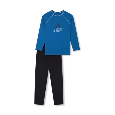 Abbildung von Schiesser SET Nachtwäsche Set, Herren, Größe: 152, Blau