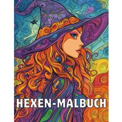 Abbildung von Hexen MALBUCH: Malbuch für Erwachsene, und Zauberer, Herbst Hexe Ausmalbuch, 50 Wunderbare Malvorlagen Erwachsene zum Stressabbau zur Entspannung.