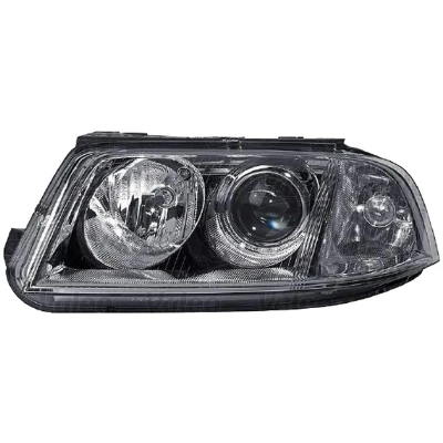 Abbildung von VALEO 044569 Scheinwerfer links H7, W5W, PY21W Halogen transparent mit Abblendlicht für Rechtsverkehr Stellmotor LWR