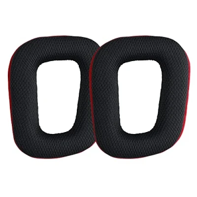 Abbildung von kwmobile 2X Ohrpolster kompatibel mit Logitech G430 / G35 G930 F450 Polster Kopfhörer aus Kunstleder für Over Ear Headphones