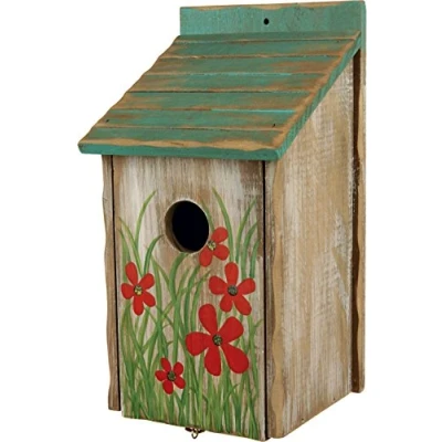 Abbildung von Trixie Futterhaus Nistkasten im Blumenmotiv