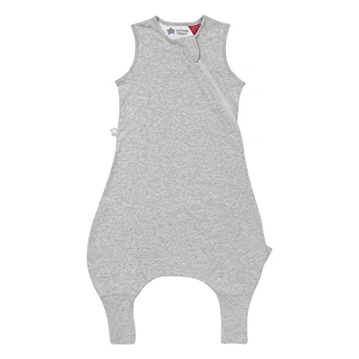 Abbildung von Tommee Tippee Babyschlafsack mit Füßen, The Original Grobag Steppee, Babystrampler, Weiches Gewebe Hohem Baumwollanteil, 18 36m, 1,0 TOG, Sky Grey Marl