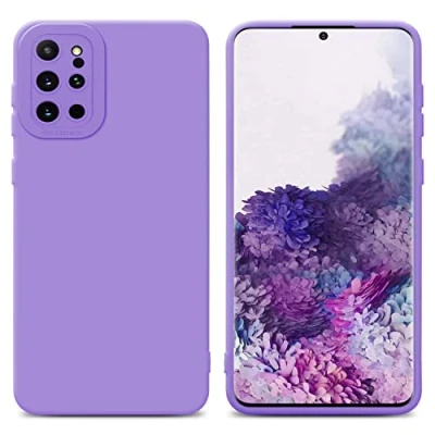 Abbildung von Cadorabo Hülle kompatibel mit Samsung Galaxy S20 Plus Schutzhülle TPU Silikon Case Liquid Design Kameraschutz Slim Kratzfest Weiche Gummi Rundumschutz für in Lila