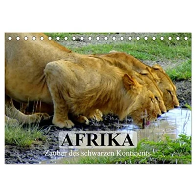 Abbildung von Afrika. Zauber des schwarzen Kontinents (Tischkalender 2025 DIN A5 quer), CALVENDO Monatskalender