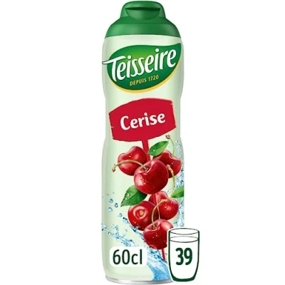 Abbildung von Teisseire Sirup Kirsche für Erfrischungsgetränke, Cocktails, Flasche 60 cl