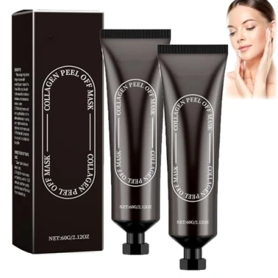 Abbildung von 2 Pcs SS Collagen Reverse Volume Peel off Face Mask Pack, Bio Real Deep Mask, Hydrolyzed Anti Wrinkle Lifting