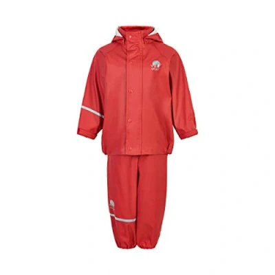 Abbildung von CeLaVi Unisex Basic Rainwear Set solid PU Regenjacke, Baked Apple, 120