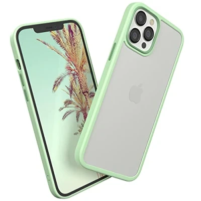 Abbildung von EAZY CASE Ultra Schutz Outdoor Hülle kompatibel mit iPhone 12 Pro Max, hochwertige Schutzhülle Aufprallschutz, Stoßfest und Kratzfest, dünne Handyhülle Kameraschutz, Grün