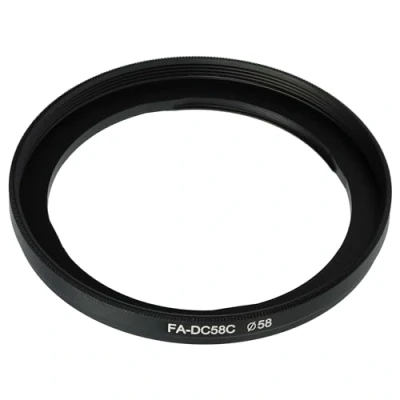 Abbildung von vhbw Filter Adapter schwarz kompatibel mit Kamera Canon PowerShot G1X Ersatz für FA DC58C, 5971B001AA.