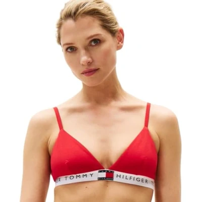 Abbildung von Tommy Hilfiger Heritage Triangle Triangel BH, Damen, Größe: 38 40, Primary red